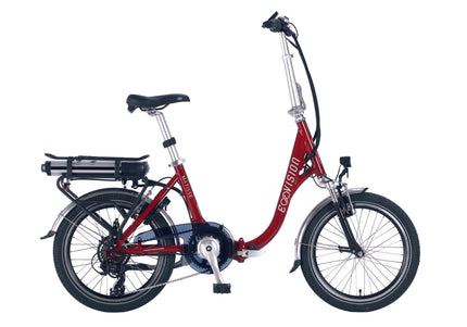 E-Vision Matisse vouwfiets 38 cm 7 sp rood