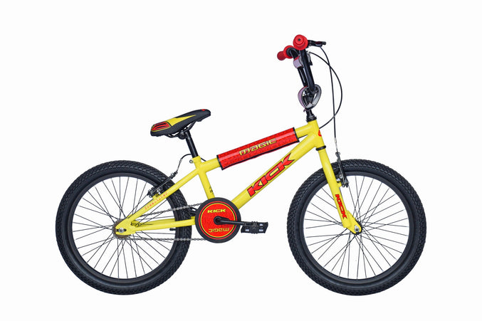 Magic Kick 20 inch geel rood