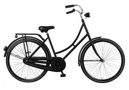 Oma No label zwart 57 cm met slot zonder jasbeschermers