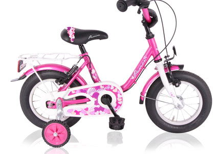 Lombardo Passion 16 inch wit roze vrijloop + 2 handrem