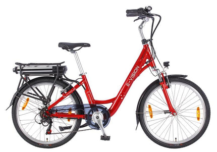 E- Vision Bayonne D 38 cm / 24 inch wiel rood 7 sp