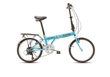 Wheelez London 20 " engels blauw 6 speed derr